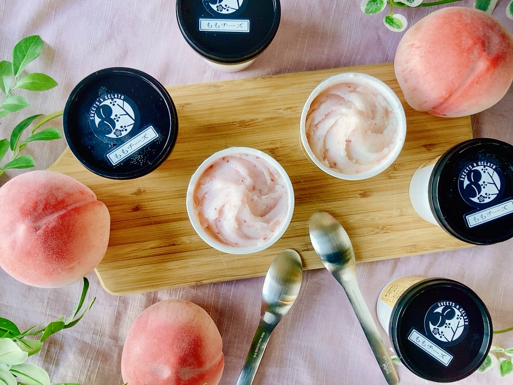 山梨 桃 ジェラート アイス お取り寄せ スイーツ ラペスカ もも