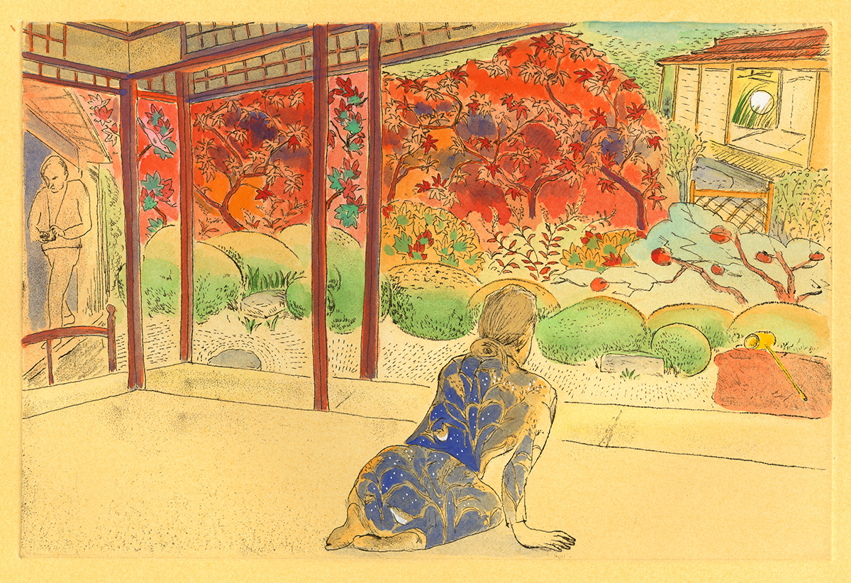 詩仙堂」版画（額付） | ドゥブル イグレック