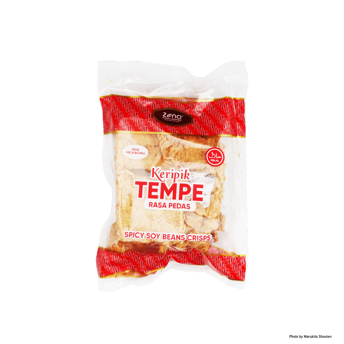 ZONA Keripik Tempe Pedas ゾナ テンペチップス 辛 | マルキタ