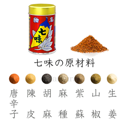 礒五郎七味原材料