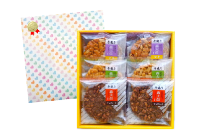 バレンタインギフト3種6枚入(チョコ入)