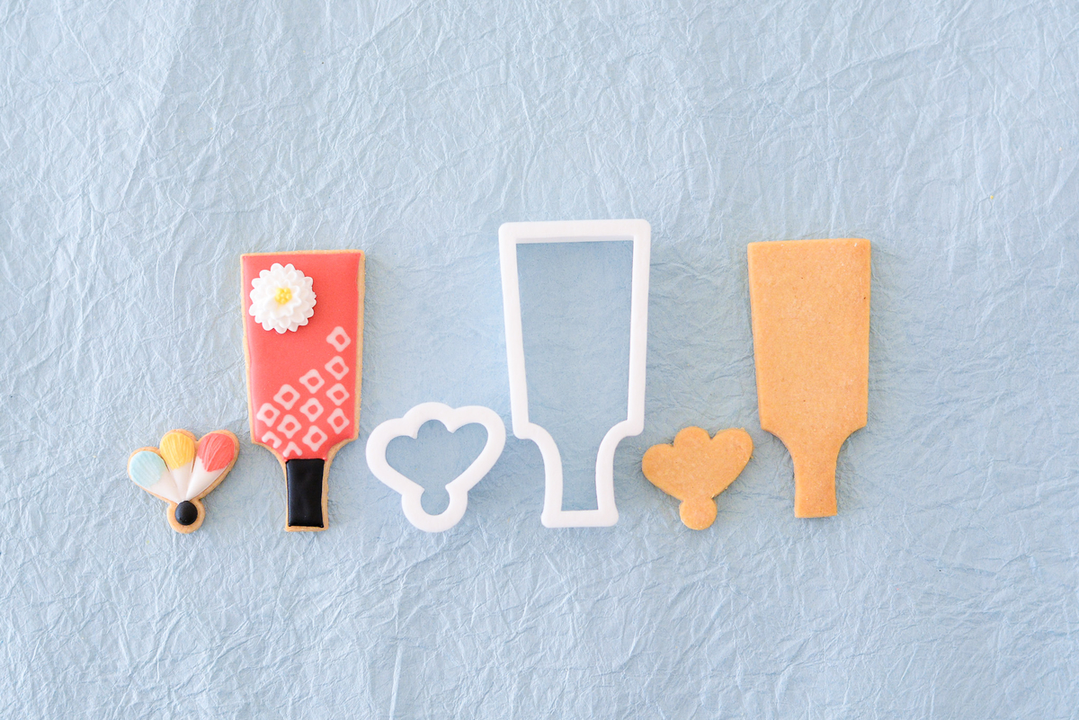 JILL's original】羽子板＆羽根 クッキーカッターセット（00304