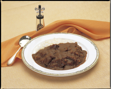 インド風ビーフカレー☆ レトルトカレー 2袋 p5_05皿盛りインド風マイルド