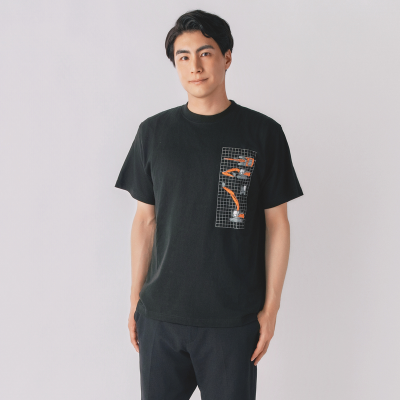 Tシャツ_ZX200-7ダイアグラム（ブラック）の画像 2枚目