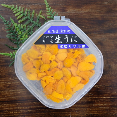 まうんてん塩水うに2パック Amazon.co.jp: 北海道産 バフンウニ 100g 塩水パック 冷蔵 (1個