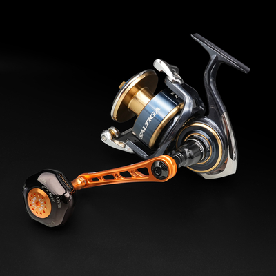 LIVRE POWER93 「ハロウィン」限定リールハンドル オレンジ/ブラック LIVRE POWER93 「ハロウィン」限定リールハンドル オレンジ