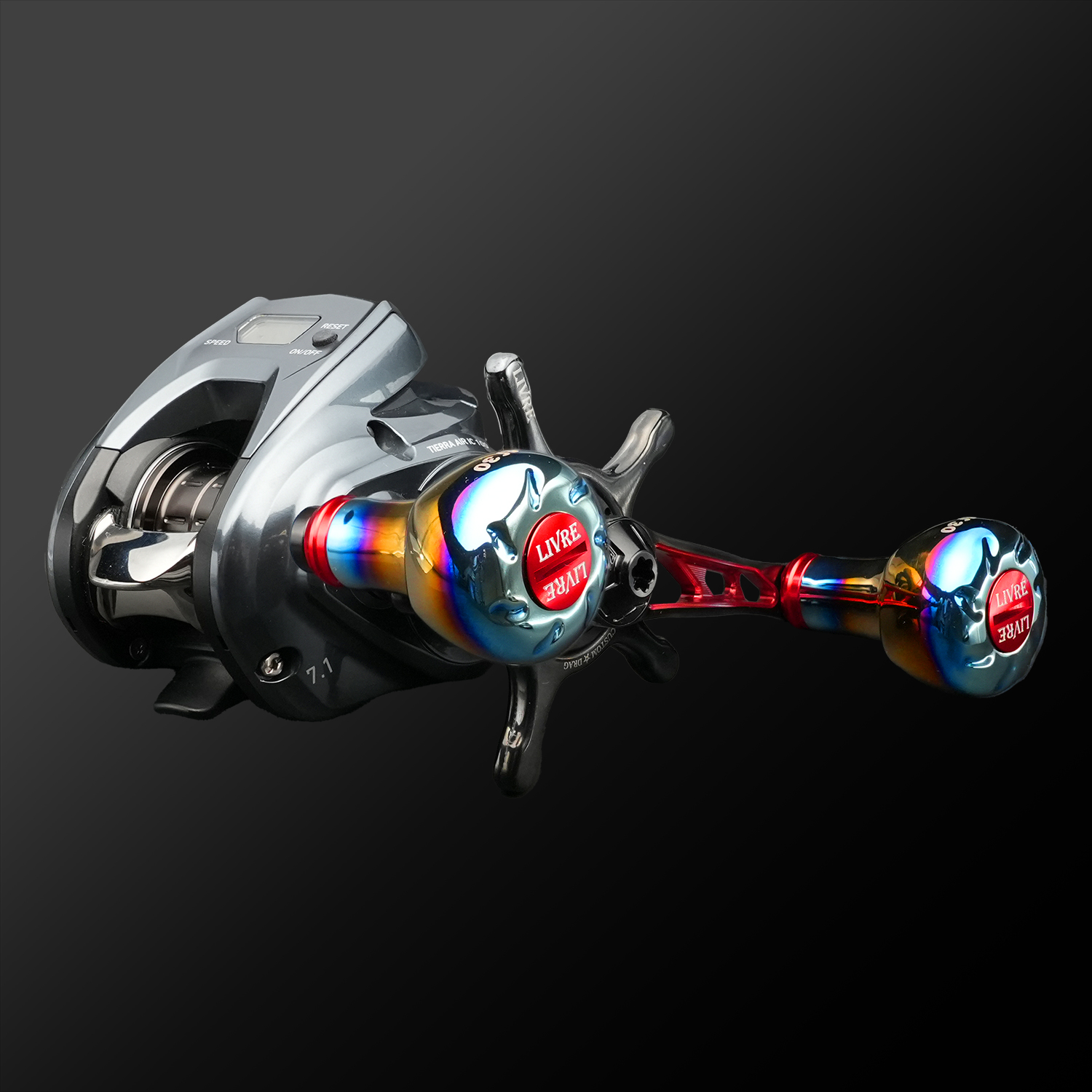 リール LIVRE BLACK SOUL Edge115 RED EDITION リール LIVRE BLACK SOUL Edge115 RED EDITION CRANK Edge 115