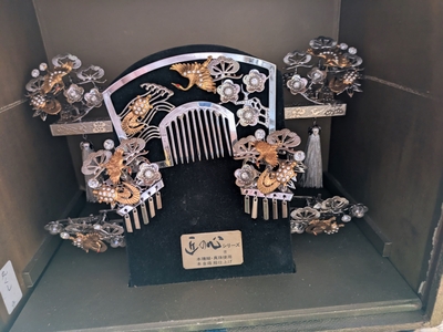 お色直し用かんざしセット（Wedding Kanzashi Set）見せるケース付き