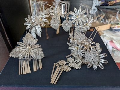 中古舞踊・舞妓風勝山かんざしセット(Katuyama Kanzashi set).