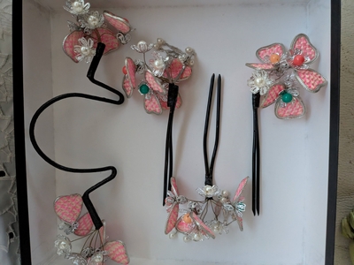 中古花嫁舞踊つまみかんざし（japanese danching Kanzashi set USED)