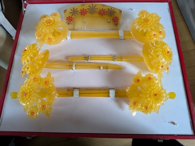 白無垢用鼈甲かんざしセット（Wedding Bekkou Kanzashi Set)