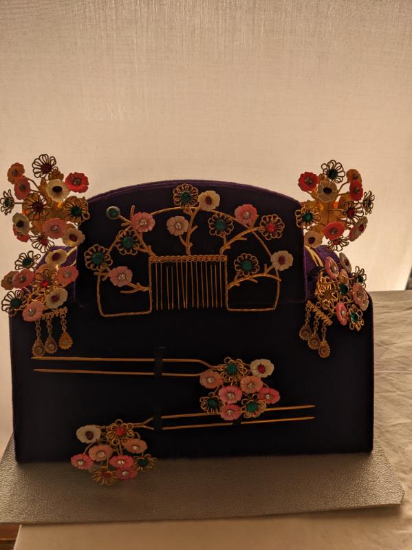 あんみさま専用 七五三髪飾りセット ライラック色×薄藤色 7-19 楽天