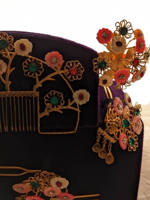 お色直し用かんざしセット（Wedding Kanzashi Set)リメイク版 | おかつらや