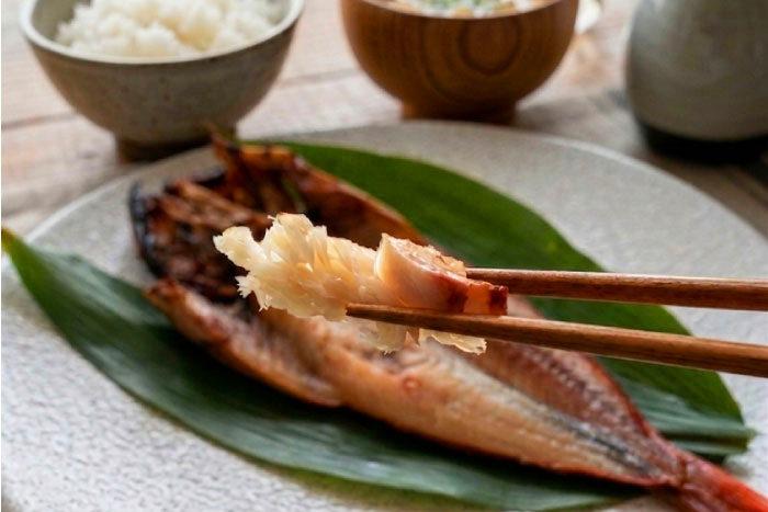 ふっくらと焼き上がった白身