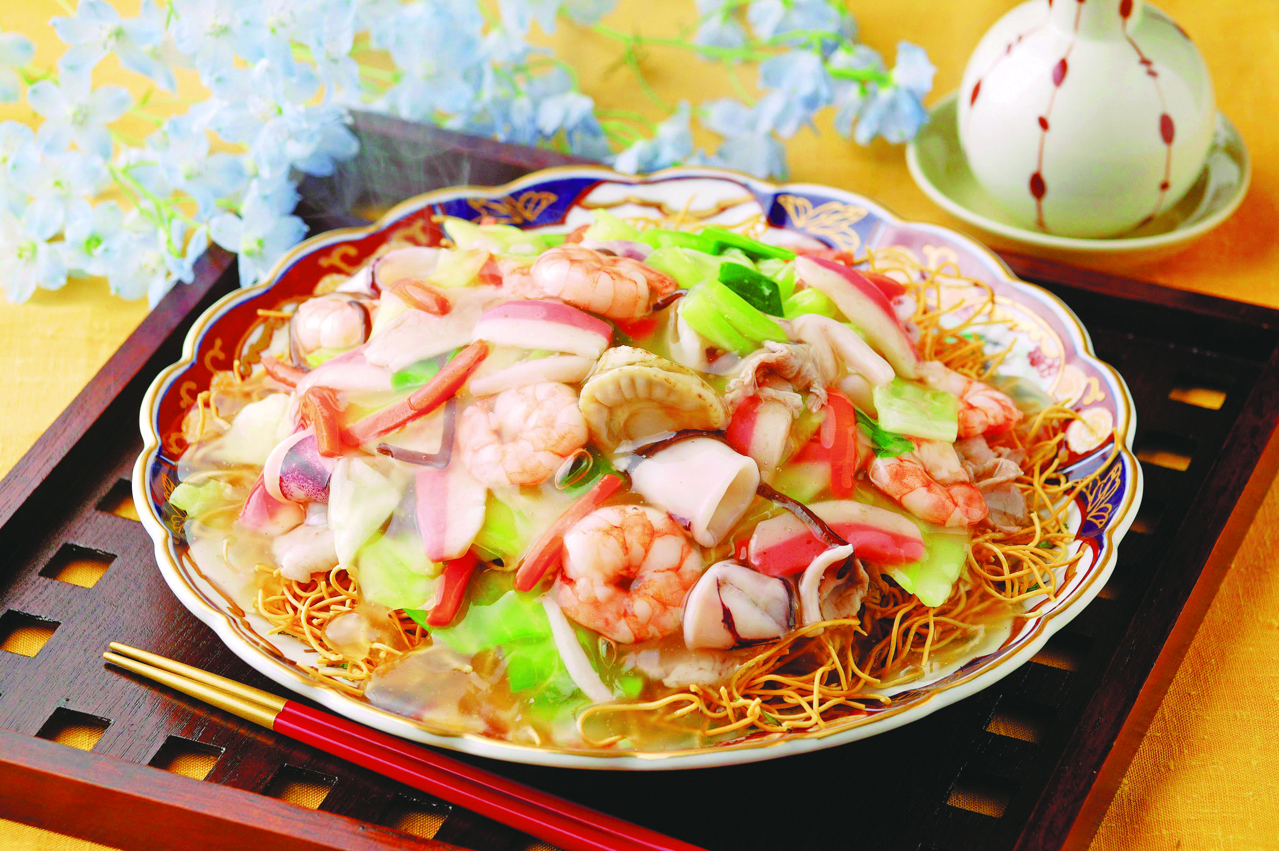 海鮮具入り皿うどん(冷凍) | 楢崎商店