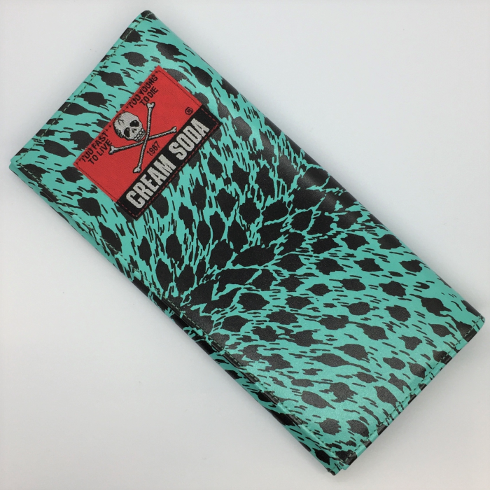クリームソーダ　財布　ロカビリー　ピンクドラゴン　サイフ　CREAMSODA クリームソーダ ロカビリー サイフ ヒョウ柄 豹柄 ピンクドラゴン 長