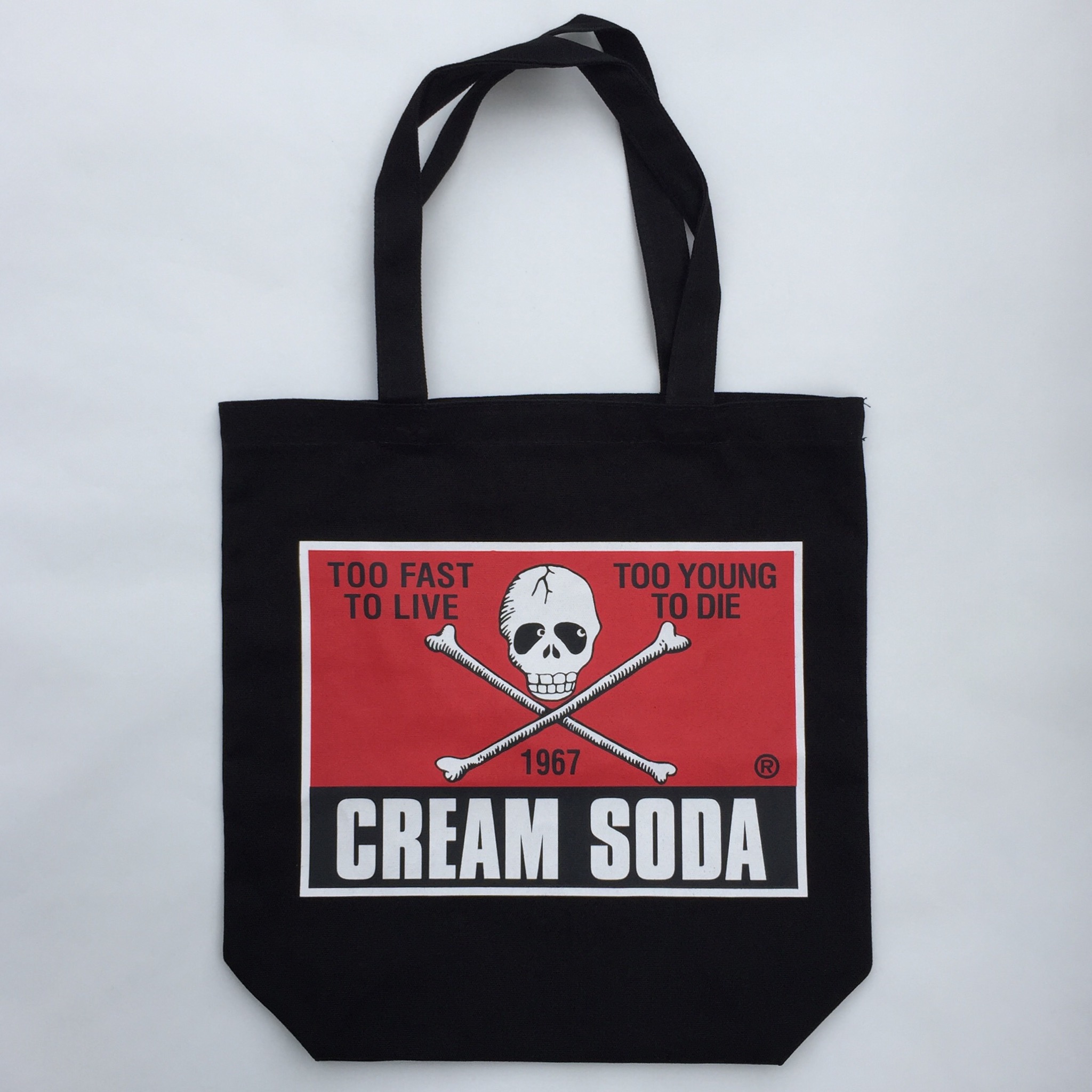 CS角ドクロトートバッグBLACK | ピンクドラゴン