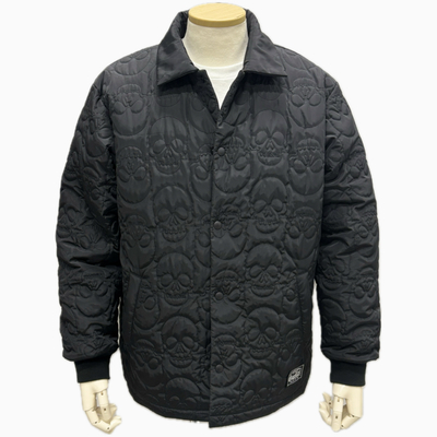 CS ドクロキルトジャケットBLACK