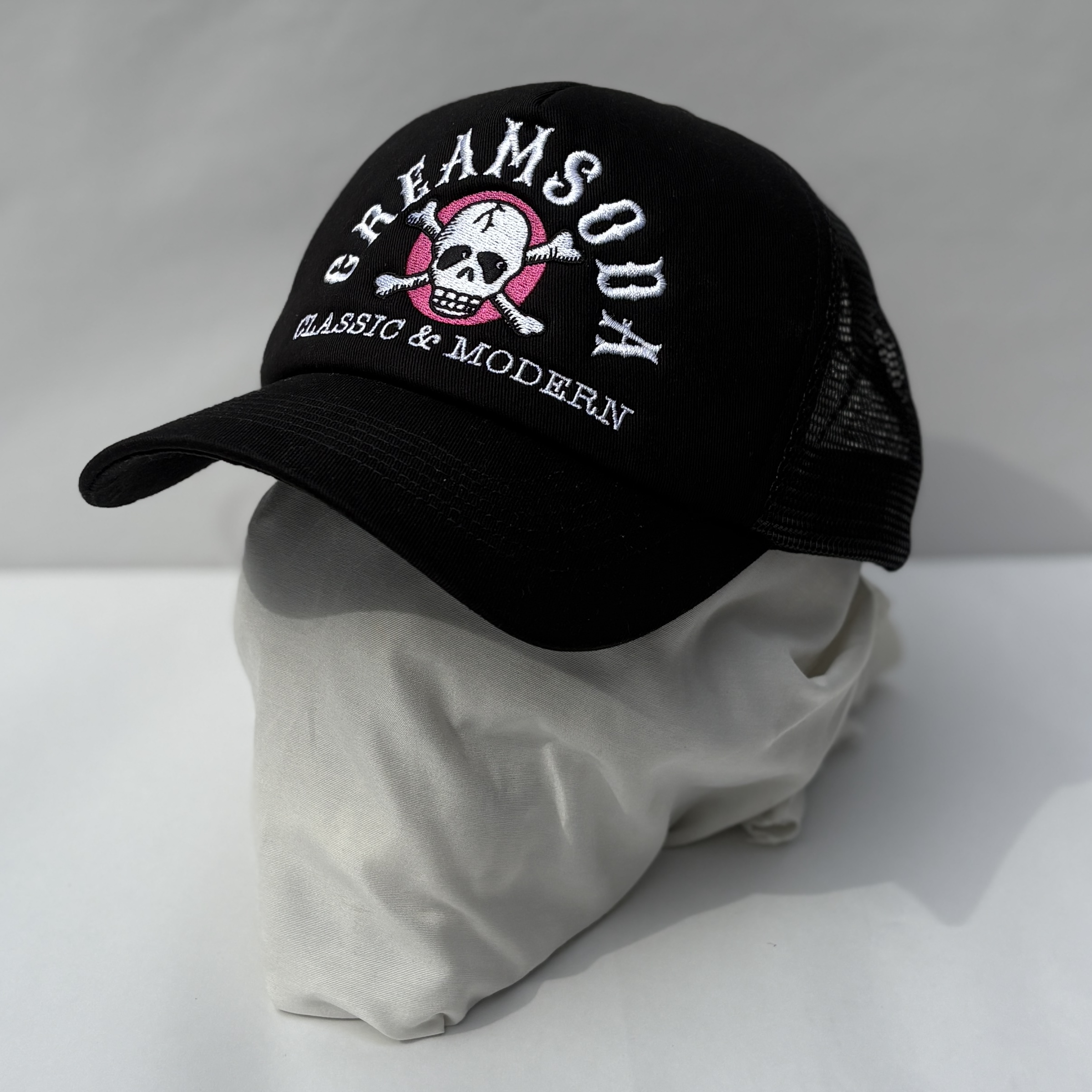 CS メッシュキャップ ドクロBLACK | ピンクドラゴン