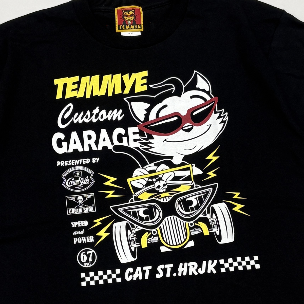 ☆ T·T Customize Cars Garage　　　　【C仕様/限定品】 TE C-GARAGE TシャツBLACK | ピンクドラゴン