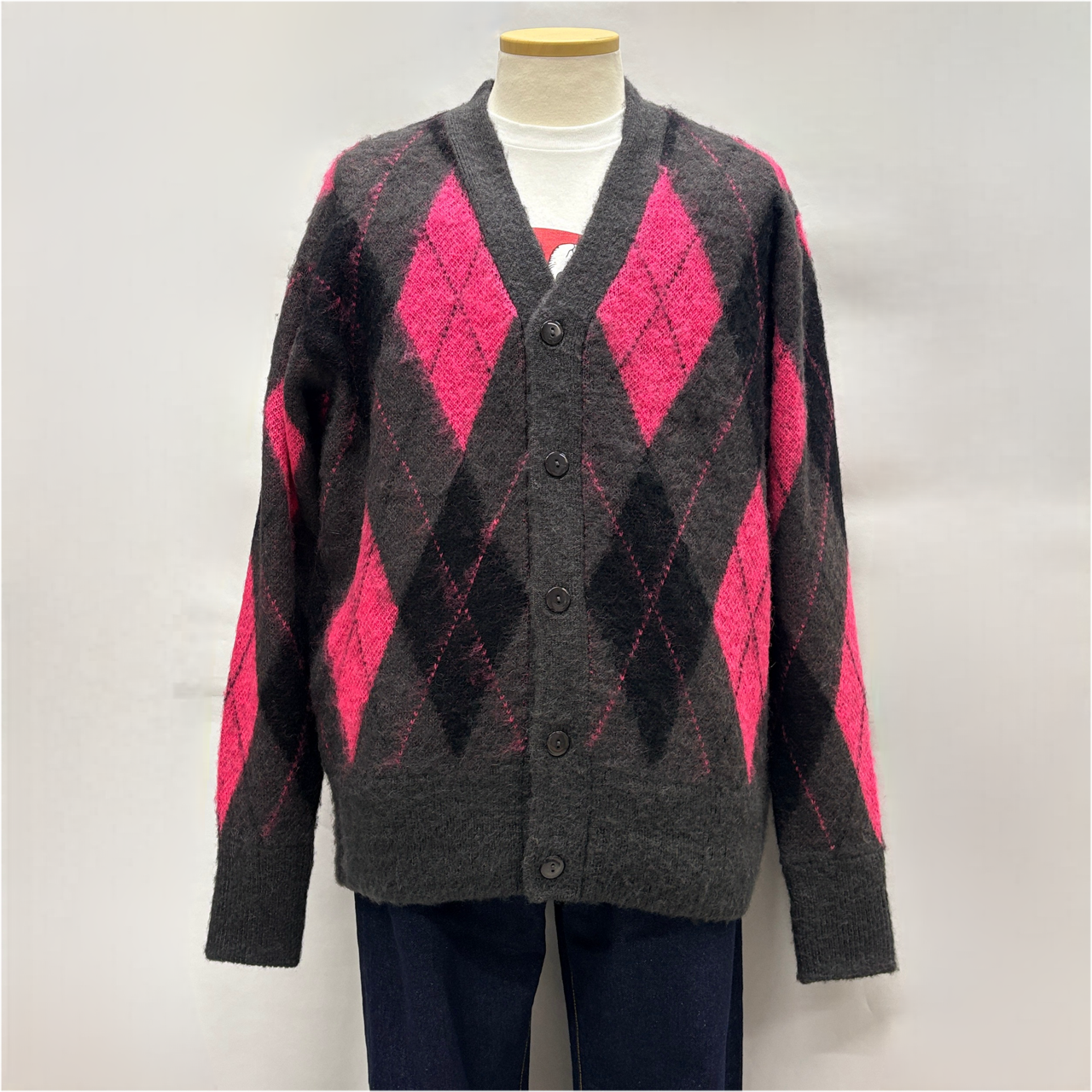 新品タグ付き TOWN CRAFT タウンクラフト モヘア混ニット トップス TOWNCRAFT タウン クラフト モヘア カーディガン