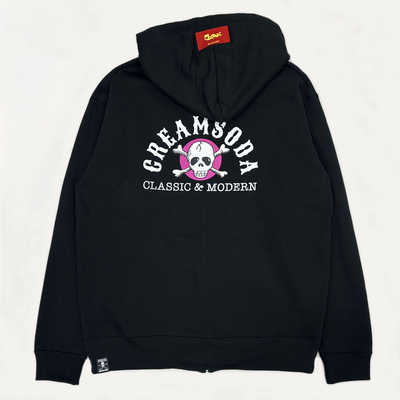 CS アーチロゴジップパーカーBLACK