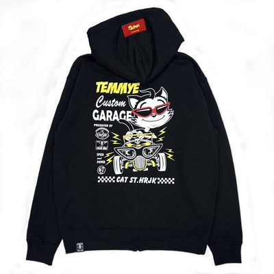 TE C-GARAGEジップパーカーBLACK