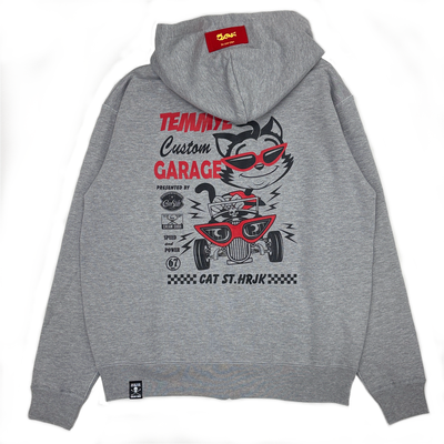 TE C-GARAGEジップパーカーGRAY