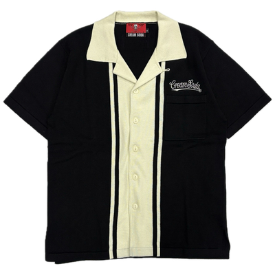 CS 切り替えしニットシャツBLACK