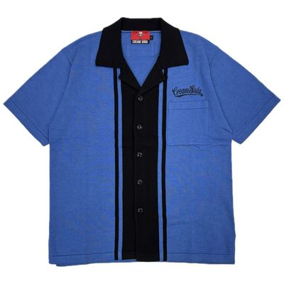 CS 切り替えしニットシャツBLUE