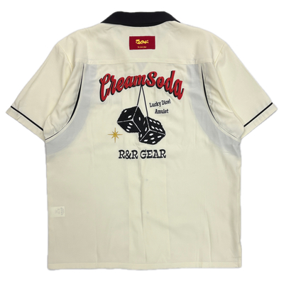 CS ダイス刺繍シャツIVORY