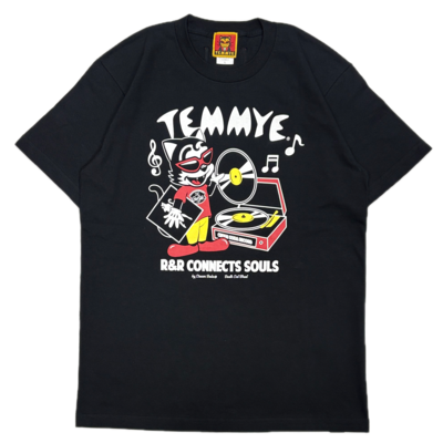 TE RECORD TシャツBLACK