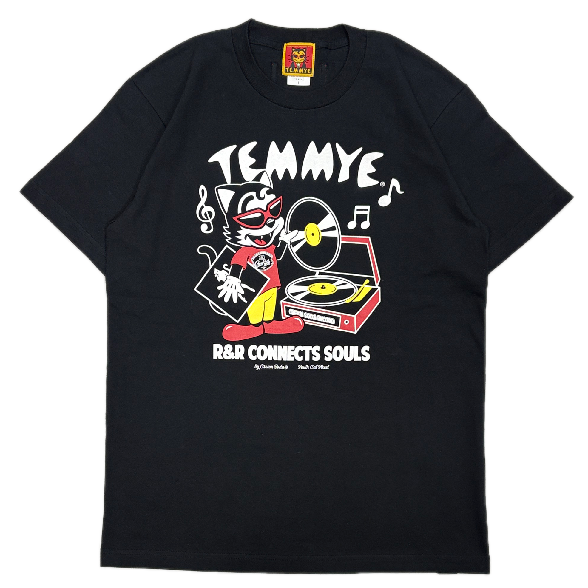 TE RECORD TシャツBLACK | ピンクドラゴン