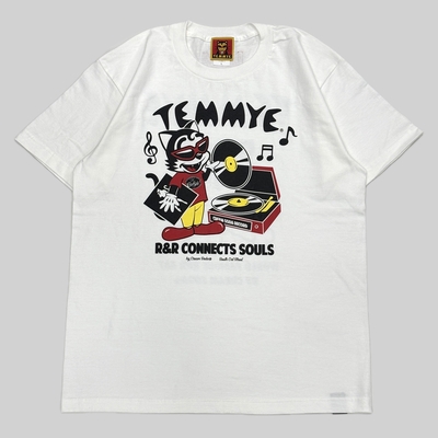 TE RECORD TシャツWHITE