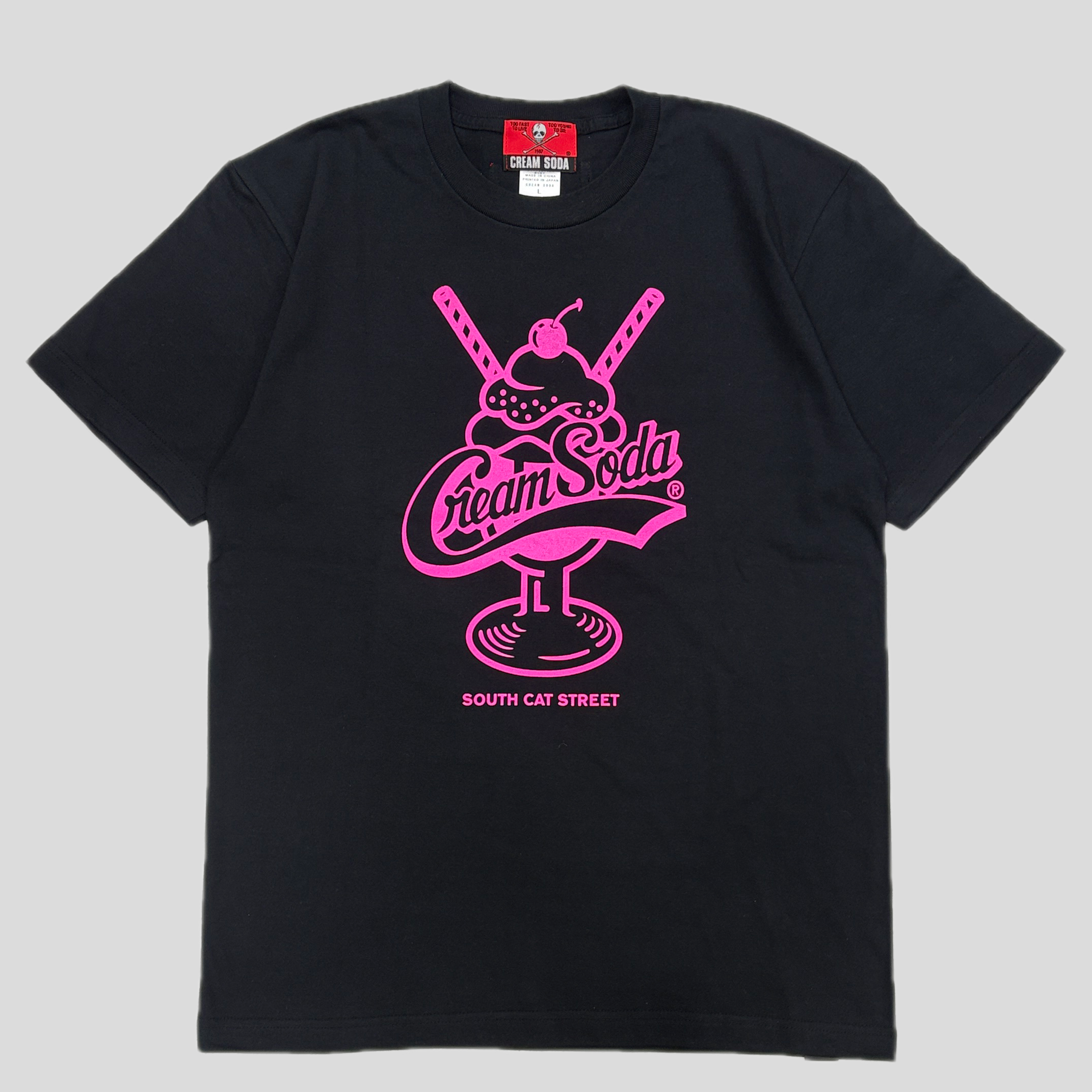 CS ストローTシャツBLACK | ピンクドラゴン