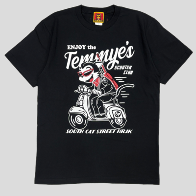 TE スクータークラブTシャツBLACK