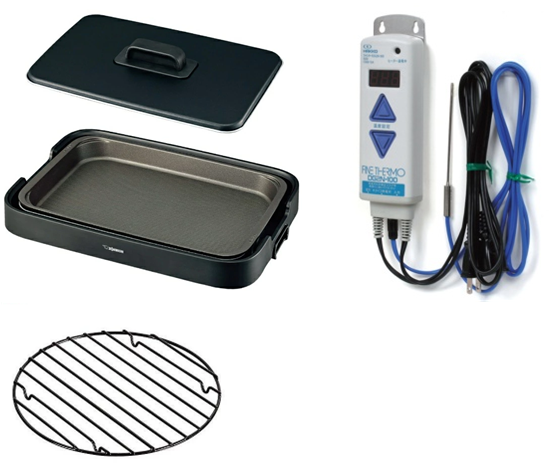 Snowcafeで愛用している卵黄生地用ホットバス・キット