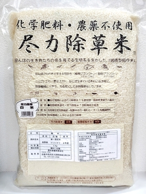 尽力除草米ｺｼﾋｶﾘ     　白米5kg 　　( 8年産 )  