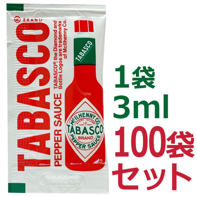 ﾀﾊﾞｽｺ・ﾍﾟﾊﾟｰｿｰｽ小袋3mlx100