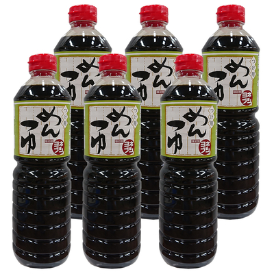 つけ用めんつゆ1Lﾍﾟｯﾄﾎﾞﾄﾙx6