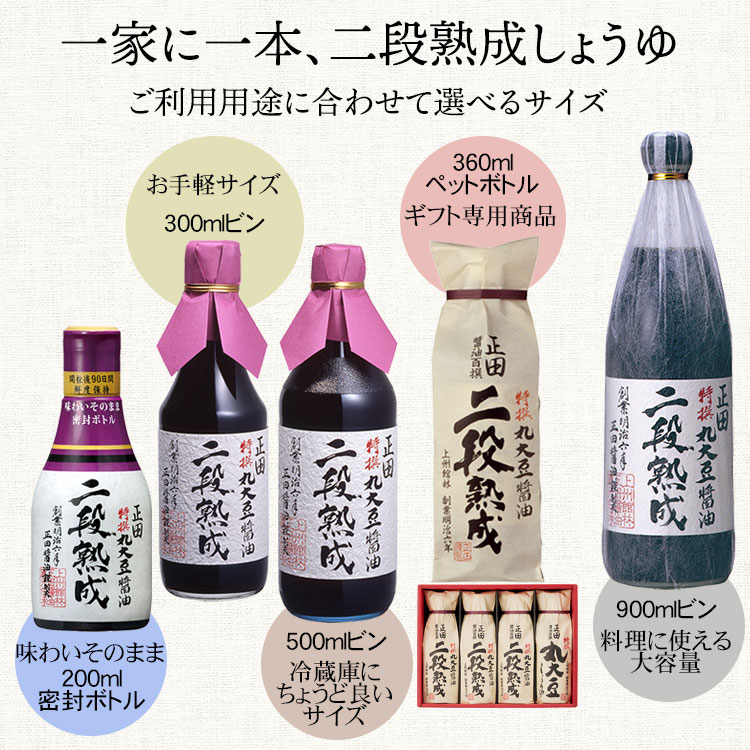 一家に一本、二段熟成しょうゆ