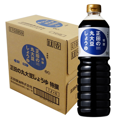 正田の丸大豆しょうゆ特撰1Lﾍﾟｯﾄﾎﾞﾄﾙx6
