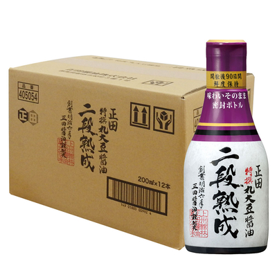 二段熟成しょうゆ200ml密封ﾎﾞﾄﾙ×12本