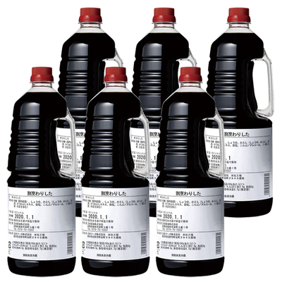 割烹わりした 1.8Lペットボトル&times;6本 業務用 化学調味料不使用