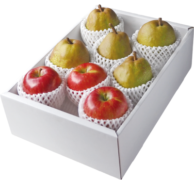 贅沢セット！特秀品ラ・フランス４L／ふじりんご詰合せ３ｋｇ