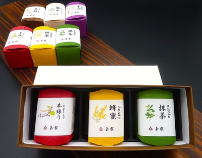 一口羊羹3色セット（蜂蜜羊羹入）