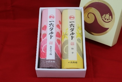 一六タルト「柚子・あまおう苺」2本入