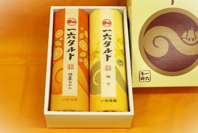 一六タルト「柚子・甘夏みかん」2本入