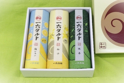 一六タルト「柚子・抹茶・塩レモン」3本入