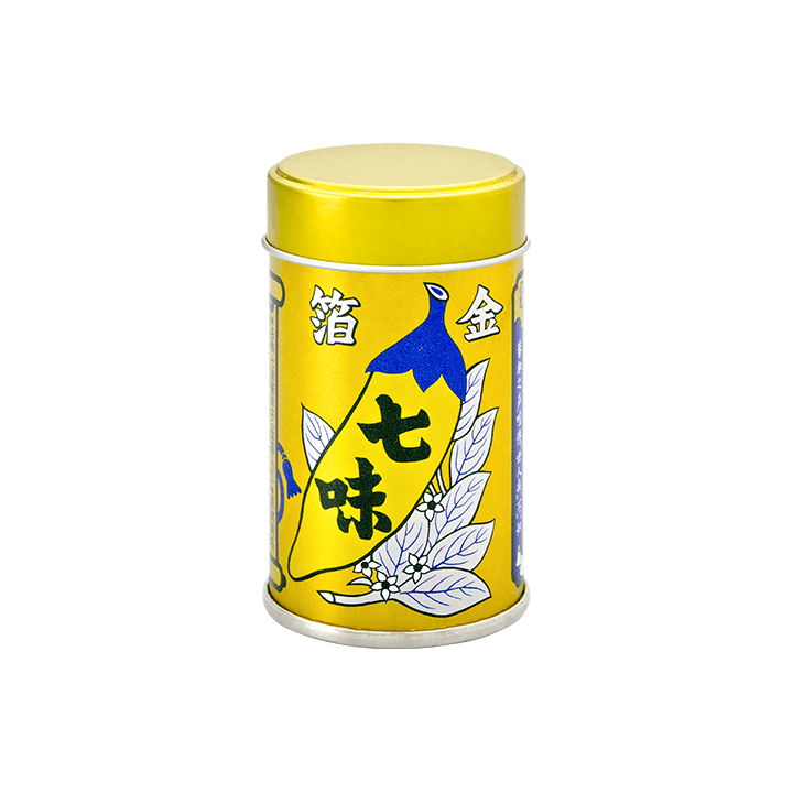 金箔七味◎缶 12g | 八幡屋礒五郎オンライン